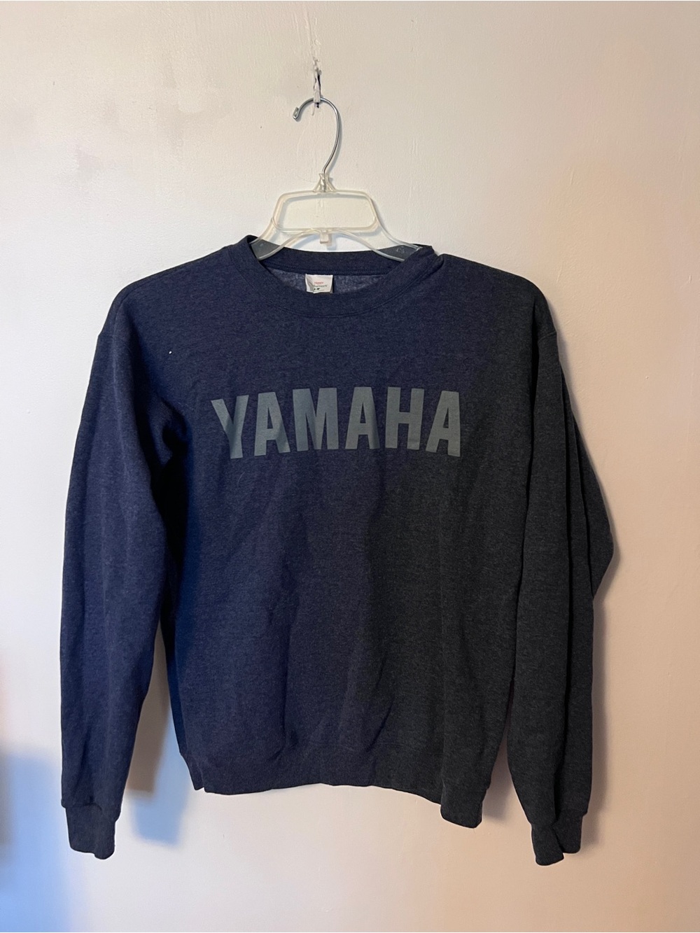 Yamaha Dark Navy Crewneck Sweatshirt with Chest Logo